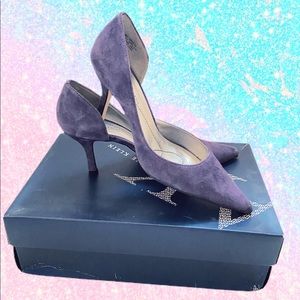 Purple suede pumps in 6.5. Price negotiable!